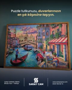 Venice Art Puzzle Dekor Tablo