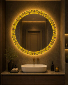 Geo Crown Kumlama LED Ayna